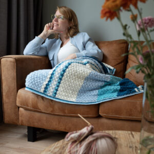 Haakpakket schubbige deken